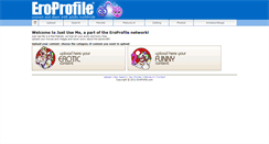 Desktop Screenshot of just.eroprofile.com